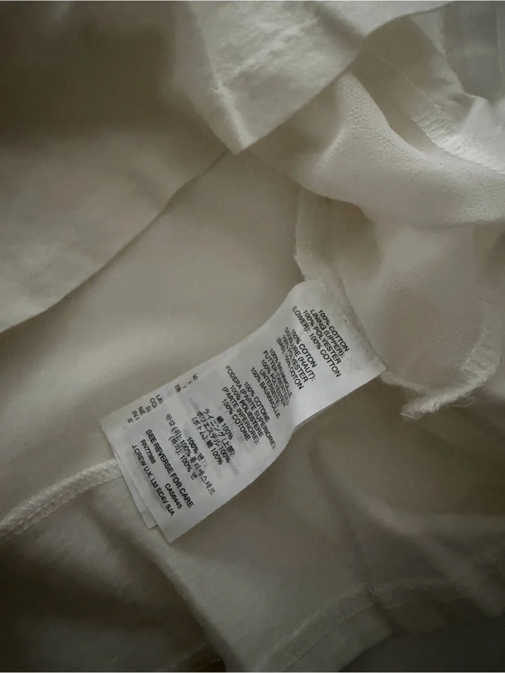 J. Crew White Sleeveless Ruffle-Hem Tank